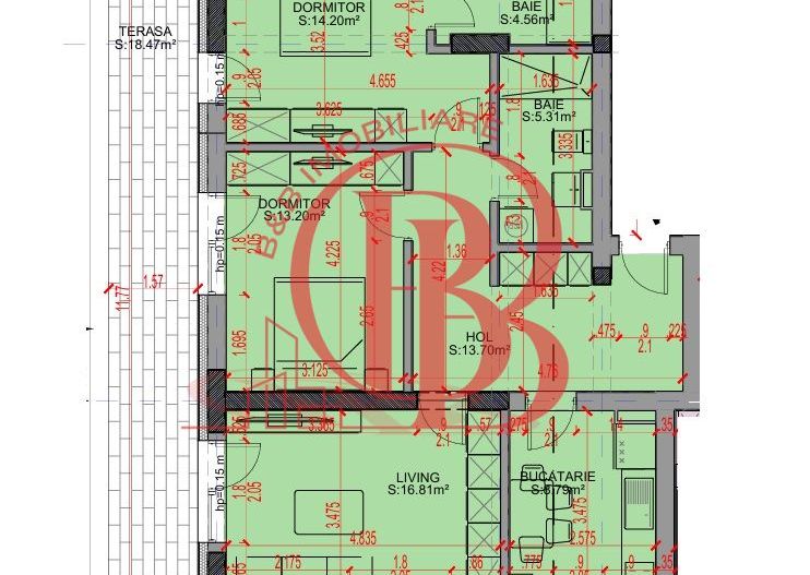 Apartament 3 camere Promo Loc Parcare Theodor Pallady - Schiță 2