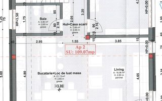 Apartament in vila! 4 camere 109 mp utili + 29 mp terasa! - Schiță 3