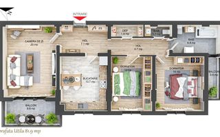 Apartament 3 camere I Decomandat I 2 balcoane I Hipodrom - Poză 1