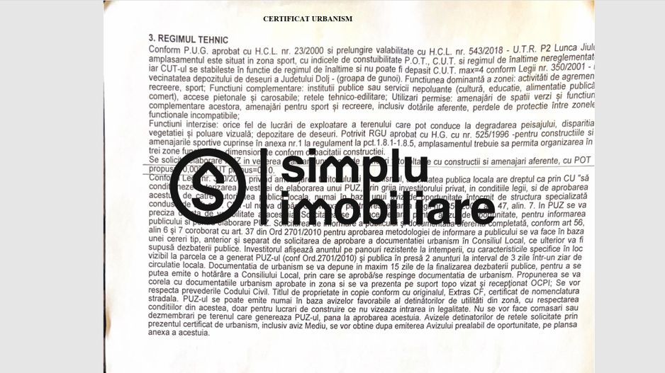 Teren pretabil Investitie lipit de WaterPark Craiova - Poză 3