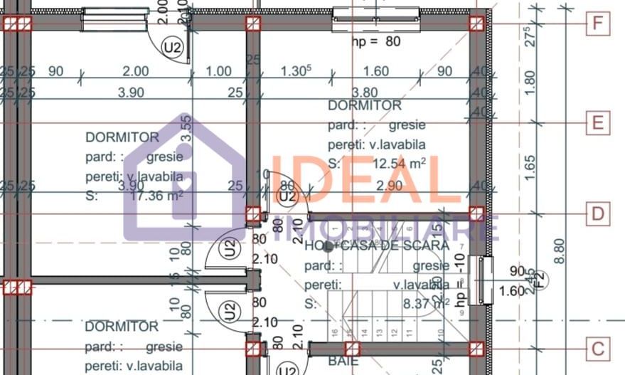 Casa Tip Duplex cu 4 camere in Zona Lidl Selimbar - Comision 0% - Schiță 3