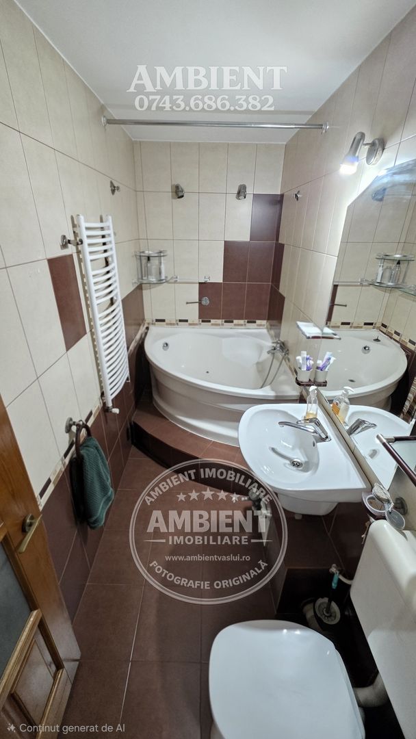 Apartament cu 3 camere, mobilat și utilat, VASLUI - zona CENTRU; - Poză 11