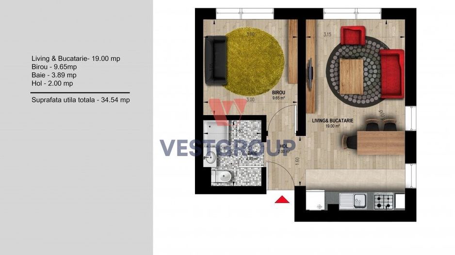 Apartamente 2 camere Weiner 12 Residence Militari Direct Dezvoltator - Poză 12