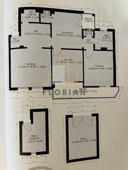 Apartament 3 camere, Garaj+Boxa - Poză 12