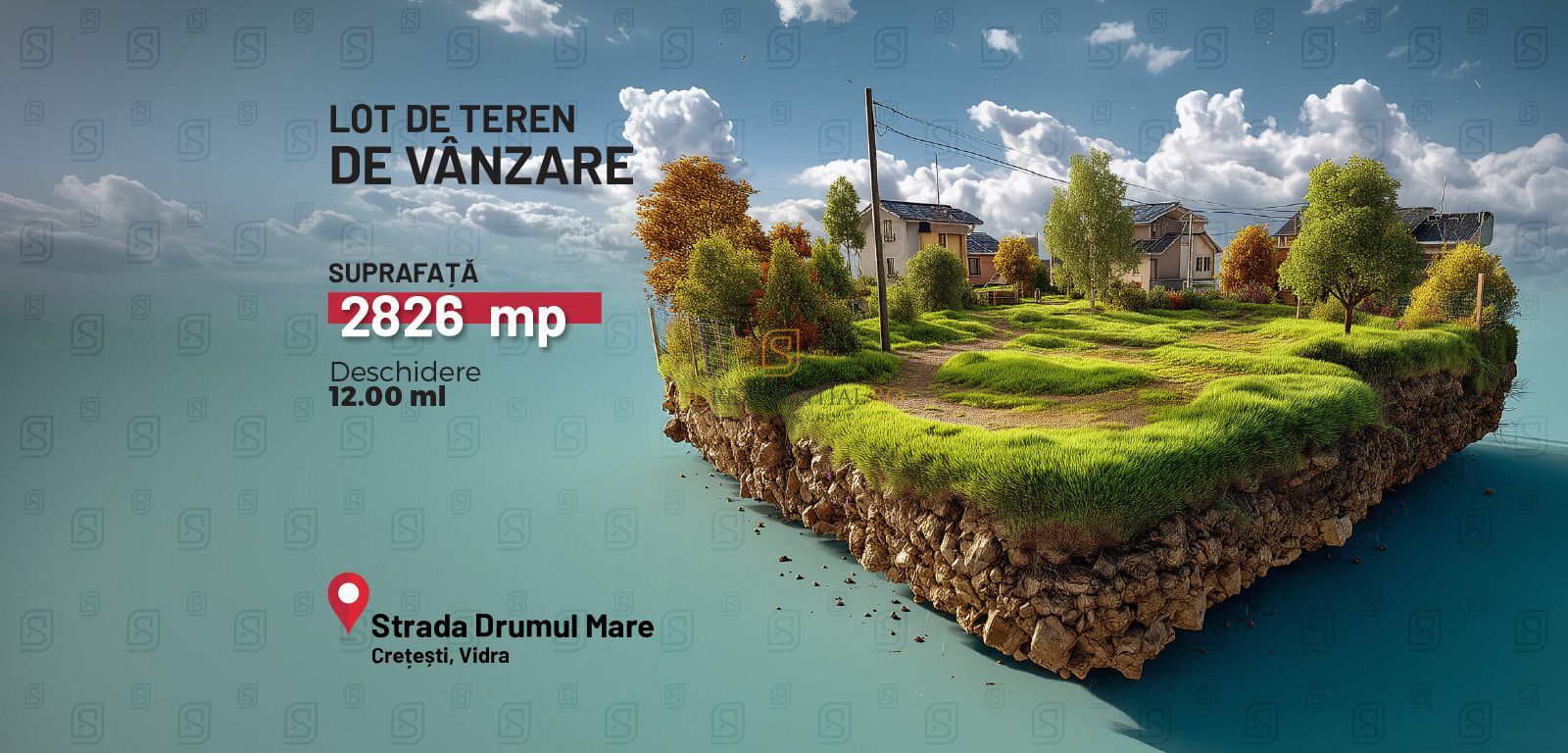 Teren intravilan de vânzare 2.826 mp – Vidra, Ilfov – dublă deschidere - Poză 1
