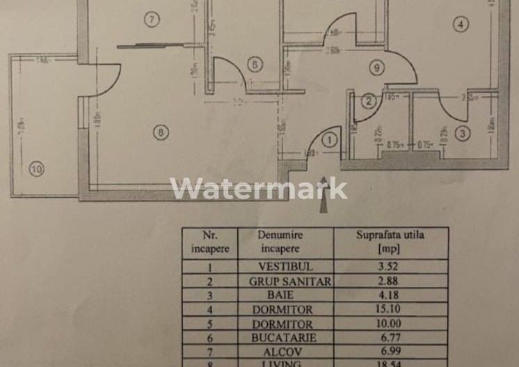 Apartament de vanzare zona de nord, Voluntari, Pipera - Schiță 7