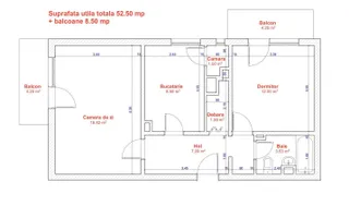 Apartament 2 camere Lipovei cu centrala - Poză 11