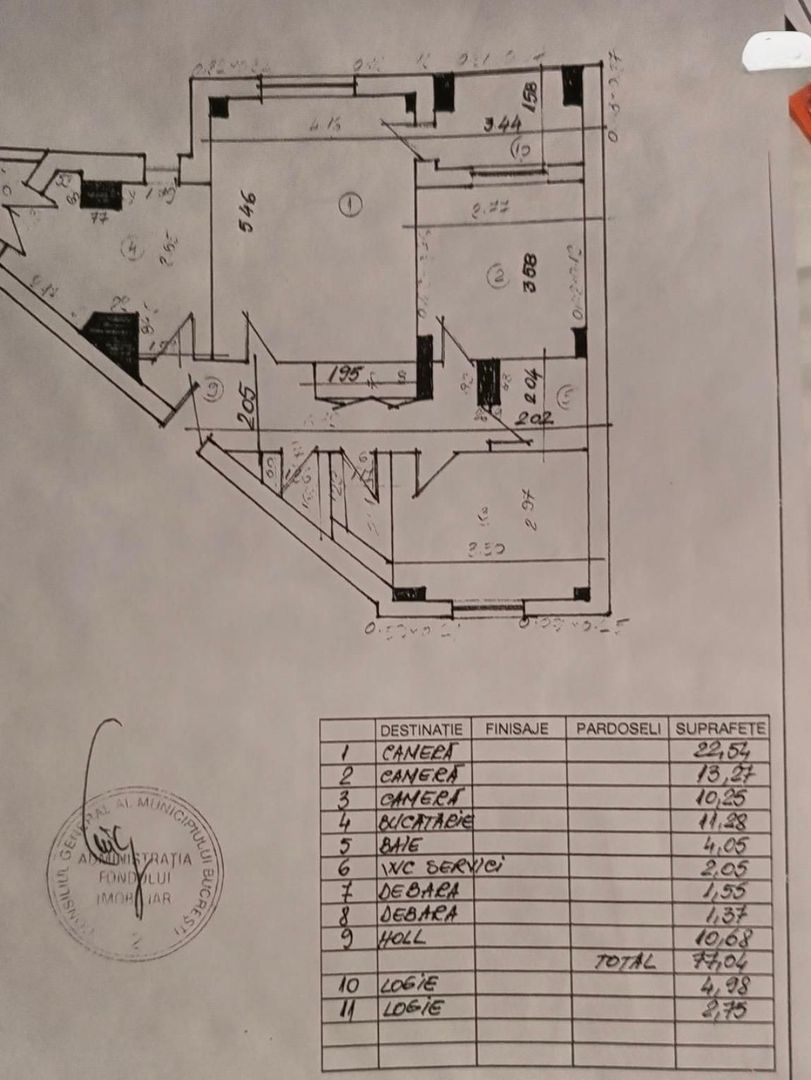 APARTAMENT 3 CAMERE CALEA CALARASILOR 10 MIN METROU MUNCII - Schiță 10