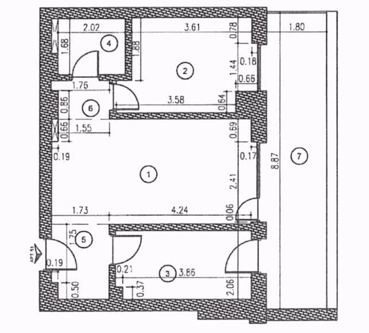 Apartament 2 camere la vanzare - Poză 1
