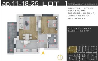 AP. 2CAM. COMPLEX PREMIUM ALCATUIT DIN 3 BLOCURI P+3 / PALLADY! - Poză 2