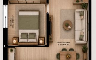 Apartament 2 camere Otopeni - bucătărie retrasă, parcare | preț final - Poză 5