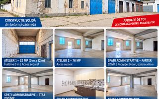 ANSAMBLU INDUSTRIAL HALĂ + CLADIRE BIROURI, 686 mp, VASLUI - ZONA INDUSTRIALĂ - Poză 3