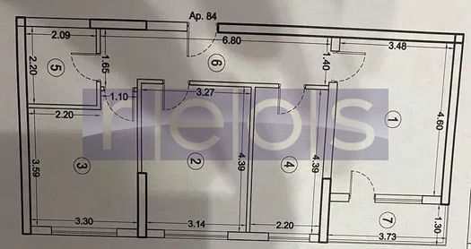 DE VANZARE APARTAMENT 3 CAMERE 71 MP  BRANCUSI | DECOMANDAT | METROU - Schiță 7