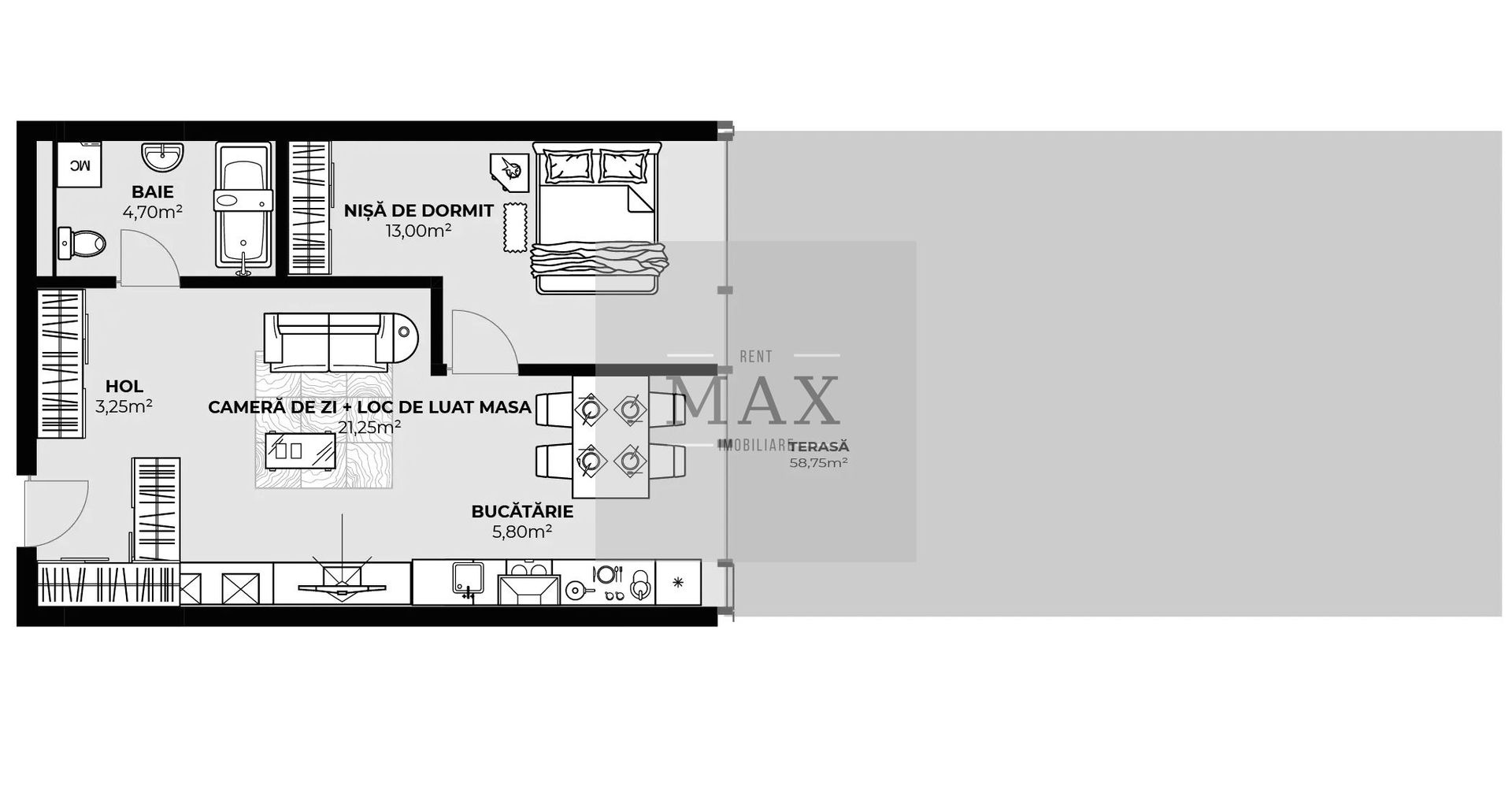 Apartament 2 camere de vânzare | 48 mp | Zona Autogară | Etaj 2 - Poză 1