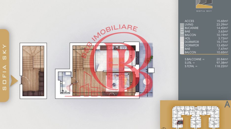 Duplex 3 camere Mutare Rapida Theodor Pallady 7 min Metrou - Schiță 2