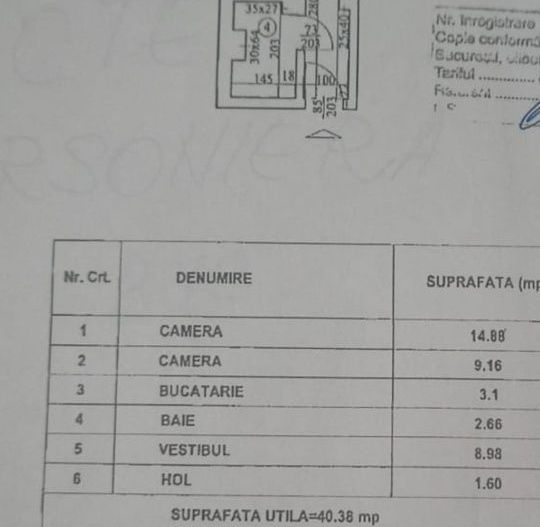 Proprietar | 2 Camere Decomandat, 43 mp – Teiul Doamnei, Facultatea de Construcții – Etaj 6 - Poză 5
