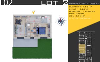 2 camere cu Gradina-Parcare inclusa-Finalizat-Th. Pallady - Poză 6