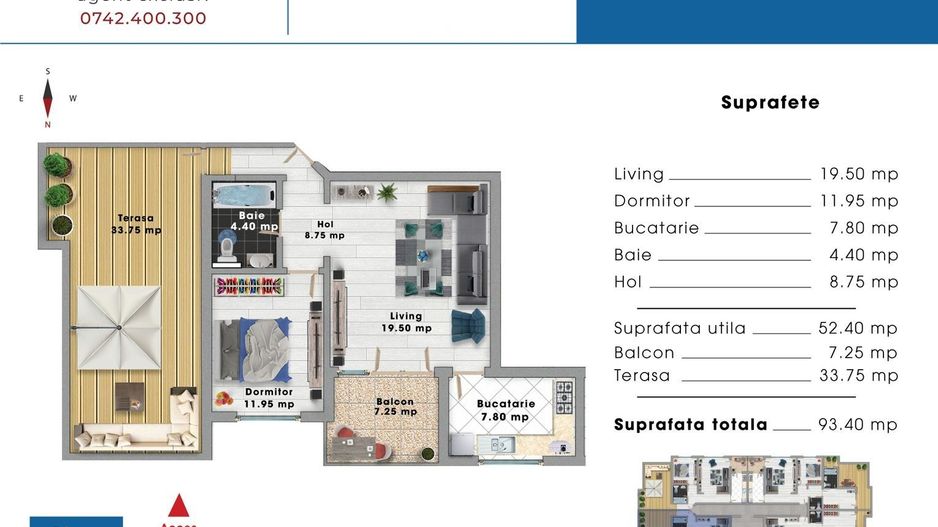 DRUMUL TABEREI | BRANCUSI | 2 CAMERE CU TERASA DE 37MP | MOBILAT | COMISION 0% ! - Poză 16