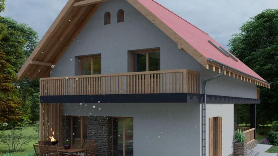 Casa cu 4 camere | Chinteni | Teren 672 mp | Arhitectura deosebita | - Poză 2