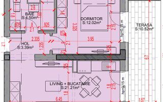 2 Camere-Studio-Ideal Investie-Titan-Pallady-Sector 3 - Schiță 2