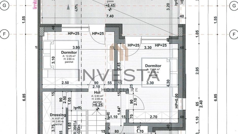 Apartament in vila! 4 camere, 106.67 mp+24 mp terasa! - Schiță 9