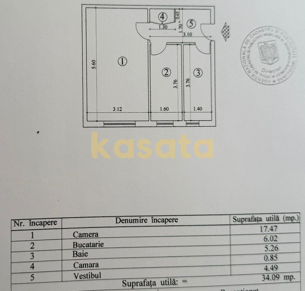 Garsonieră | Gorjului | Renovare 2025 | Parter | Metrou - Schiță 17