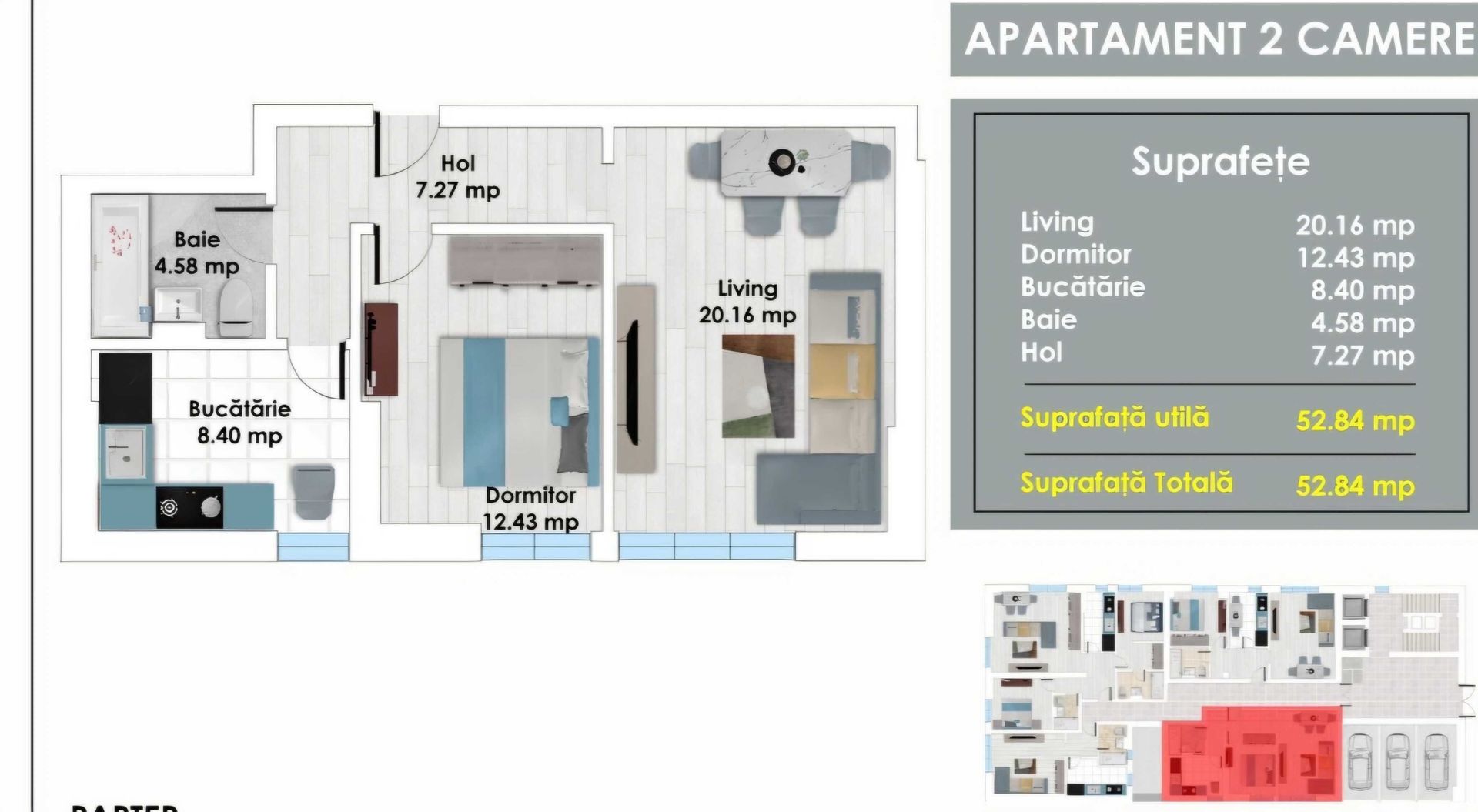 Inchiriez apartament 2 camere, Păcii, Militari - Poză 8
