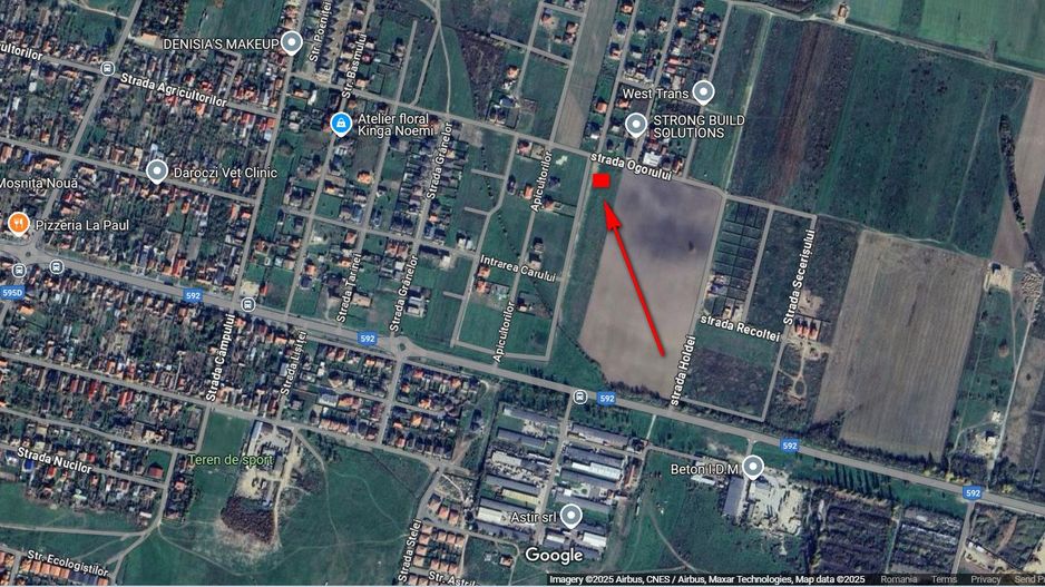 Comision 0%  Teren 818 mp pentru duplex | 2 fronturi stradale | Moșnița Noua - Poză 4