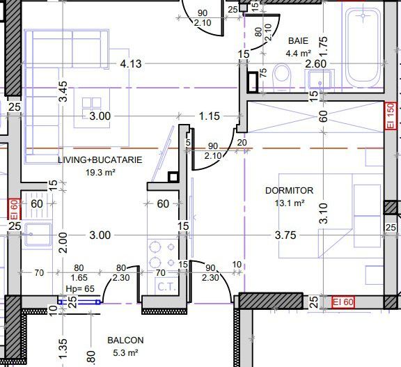 2cam. studio-se poate inchide bucataria /42mp/10min metrou Ap. Patriei - Poză 1
