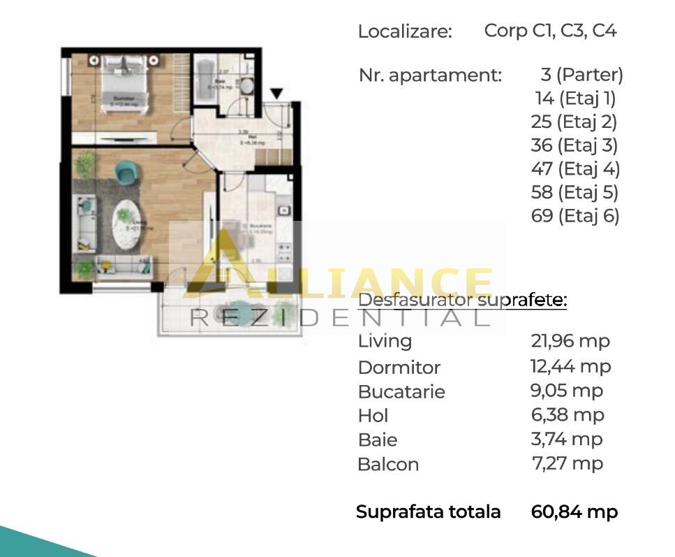 Apartament 2 camere decomandat [ 750m metrou Berceni] - Poză 5