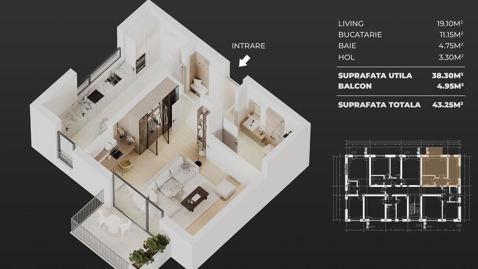 gars.dec+parcare/central Popesti-Leordeni - Poză 2