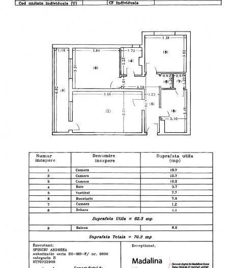 Apartament 3 camere Titulescu | Imobil 1976 - Poză 1
