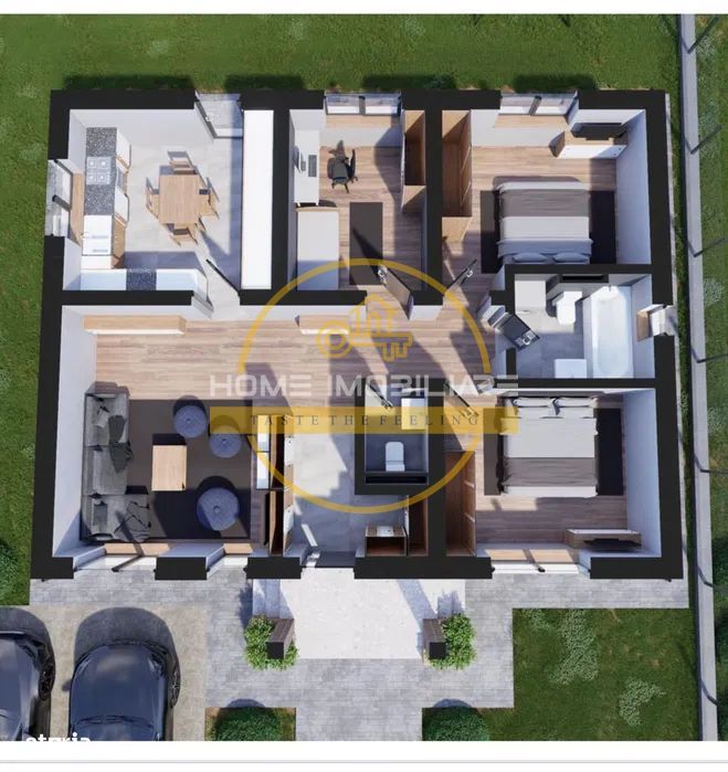 Casa 4 camere, 2 băi/incalzire in pardoseala/ teren 490 mp in zona Dancu-Holboca - Poză 6