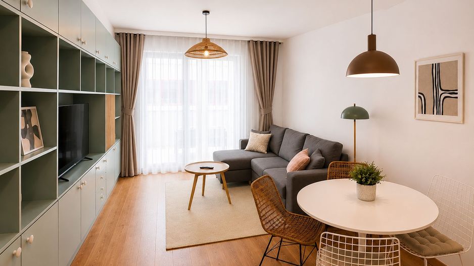 Apartament 2 camere | 65 mp utili + terasă 10 mp | vedere Parcul Verdi - Poză 1