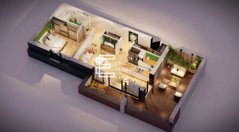 Apartament cu 2 camere , terasa 26 mp– Etaj Retras,  Sibiu - Schiță 9