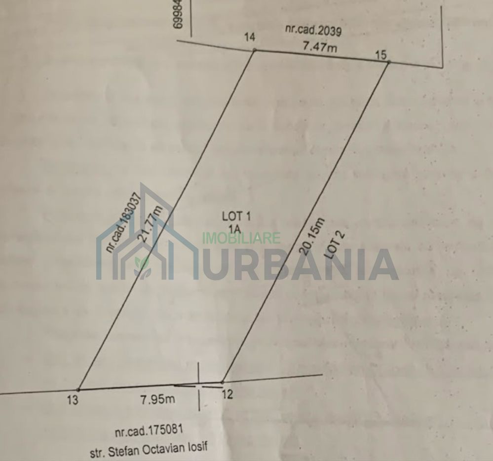 Teren intravilan de vanzare in Bucium, Iasi - 500 mp - Poză 2