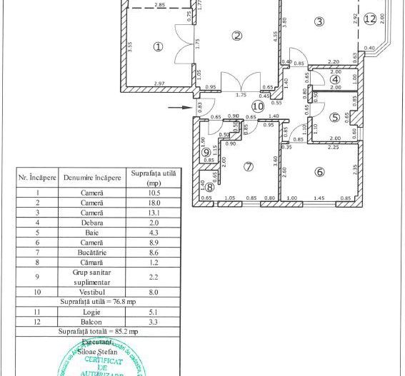 Comision 0 - Apartament cu 4 camere, etaj 2, liber la vânzare - Poză 14
