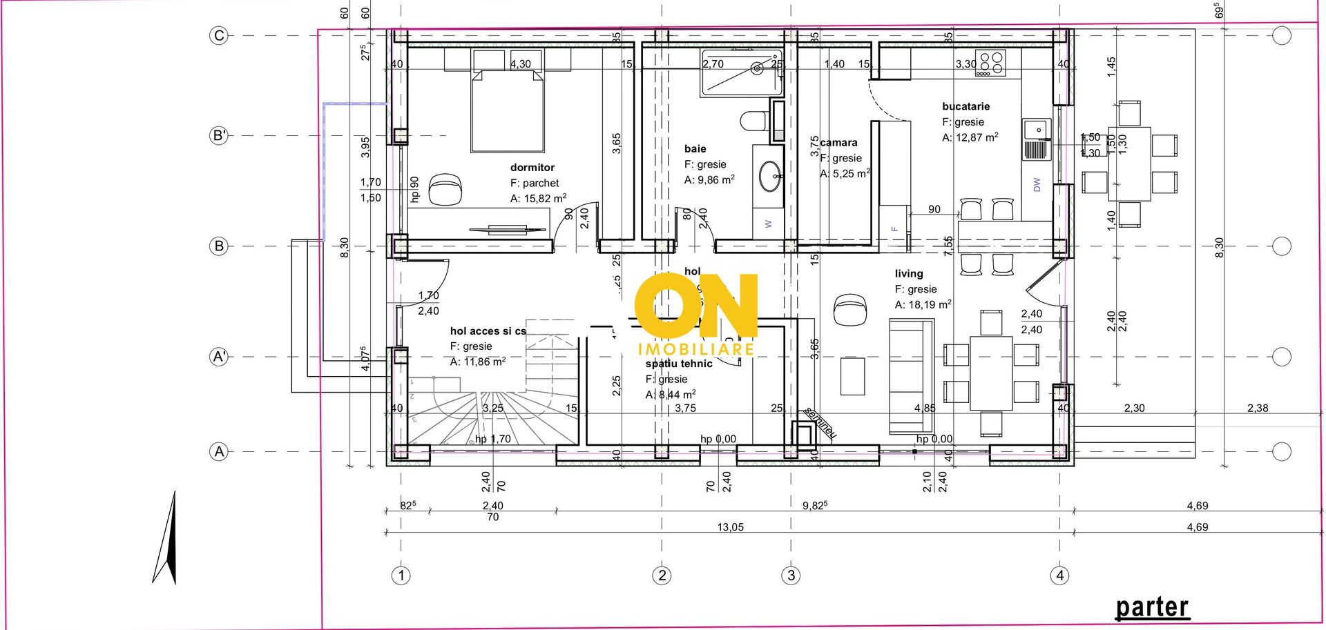 OFERTA! Casa la rosu, P+1, 300 mp teren, cu utilitati, Lancram - Schiță 12