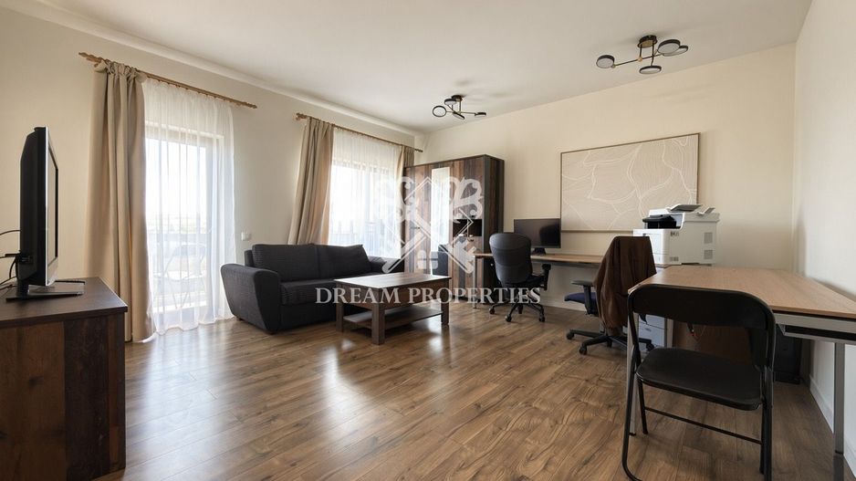 Apartament cu o camera de închiriat, balcon, parcare,  Jucu-Herghelie - Poză 3