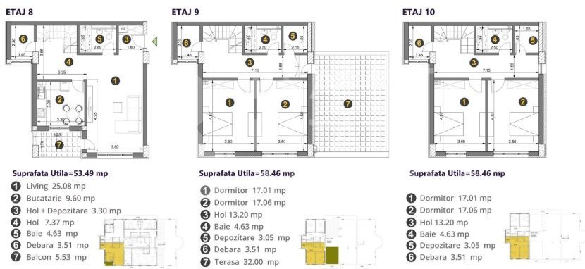 Vânzare, penthouse cu 5 camere, Brașov - Poză 5