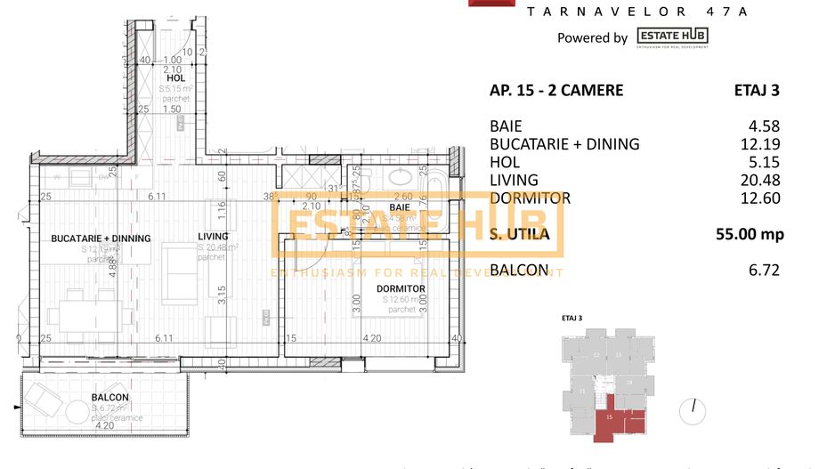 Apartament nou 2 camere, cladire NZEB, langa Iulius Mall - Poză 2