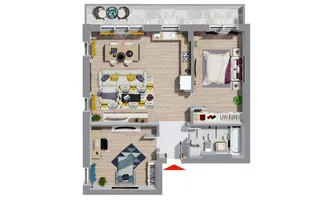 P 4145 - Apartament cu 3 camere în Târgu Mureș, cartierul Maurer - Schiță 12