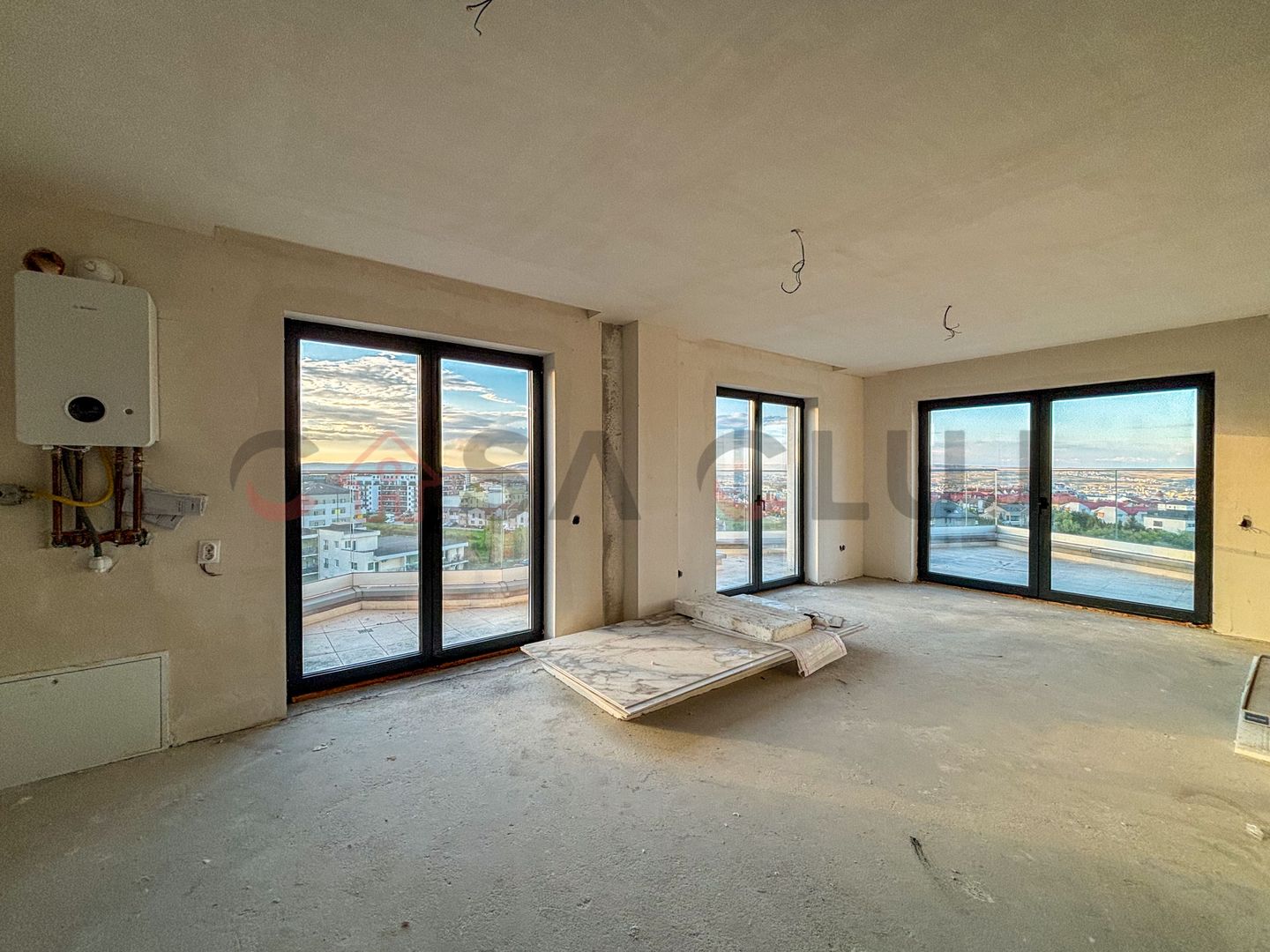 Penthouse Semifinisat - Bloc Nou - Terasa panoramica - Buna Ziua - Poză 1