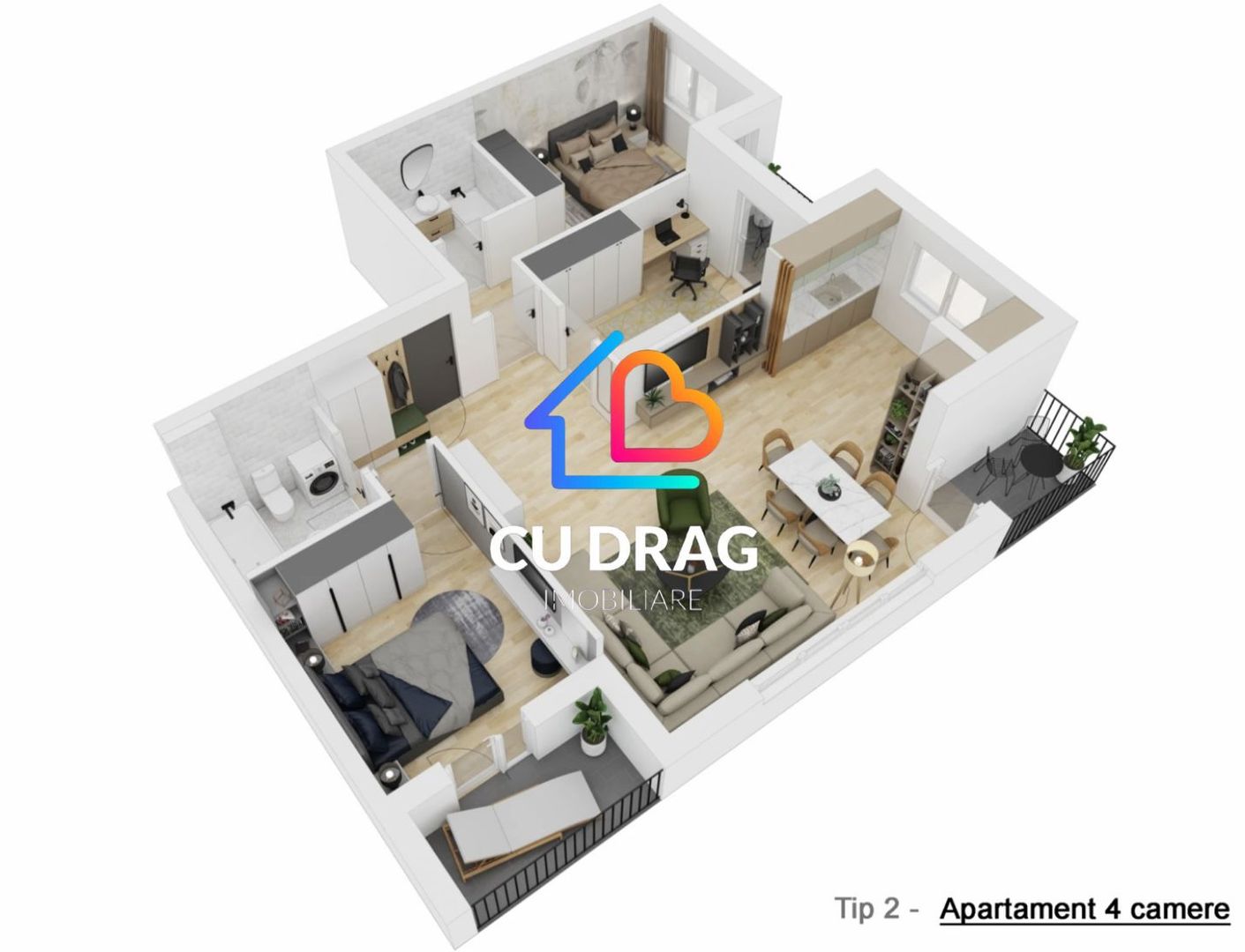APARTAMENT DE VÂNZARE ȘELIMBĂR 4 CAMERE - Poză 3