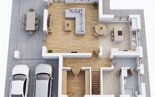 Teren cu A.C.  construire casa individuala, zona Vivo, Floresti - Poză 4