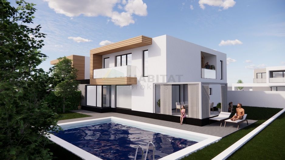 Teren central cu Autorizație de construire pt 2 vile - Poză 1