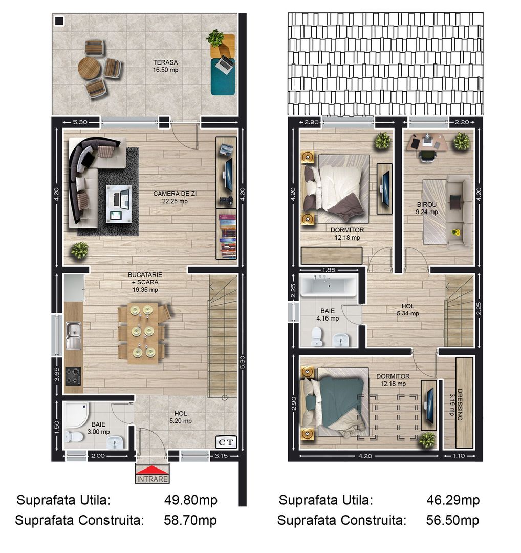 Casa finalizata intabulata in Cartier Izvor Tarlungeni Brasov - Schiță 7