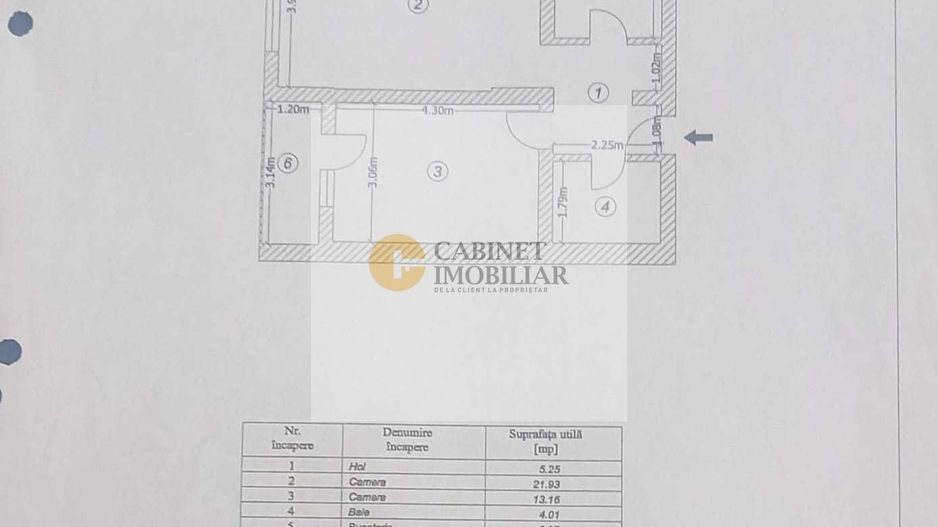 2 Camere - 55MP | Decomandat | 2013 | Parcare | M Gorjului la 6 minute - Schiță 8