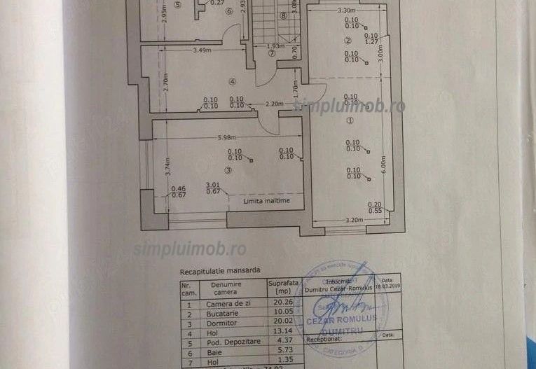 Apart2cam, Mansardat,Bloc tip Vila P+2,Brancoveanu , Oraselul Copiilor - Poză 10