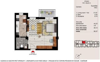 Garsoniera bloc nou, incalzire pardoseala - Metrou Sisesti, Comision 0 - Poză 6